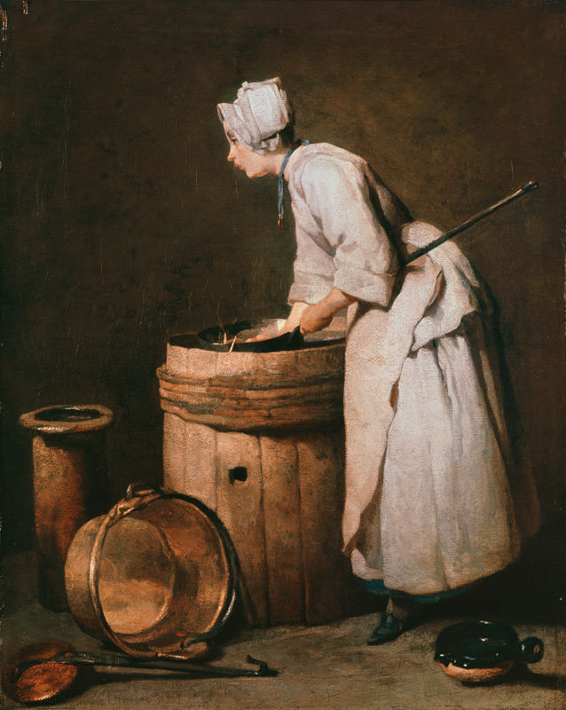 The kitchen girl a Jean-Baptiste Siméon Chardin