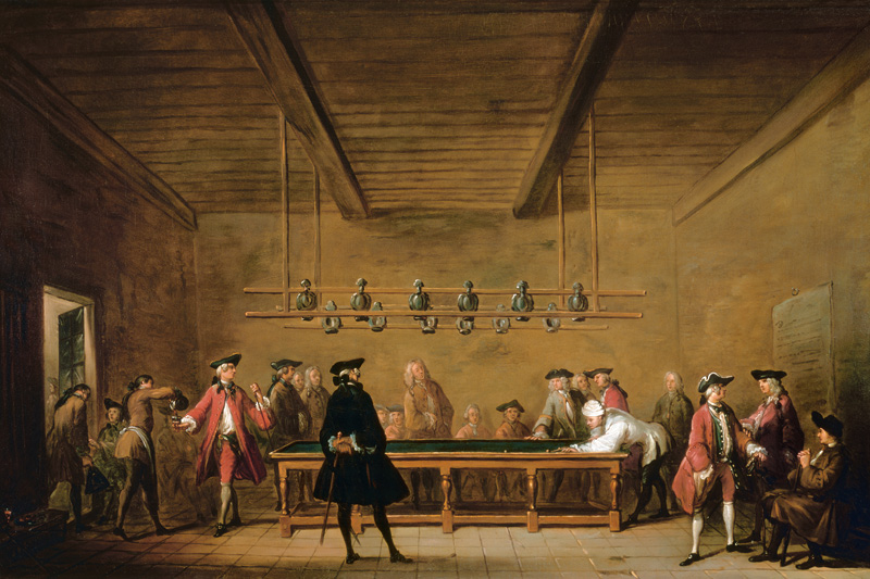 The game of billiards a Jean-Baptiste Siméon Chardin