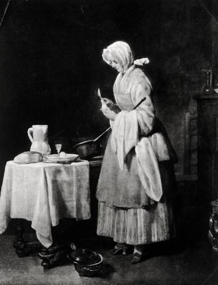 The Attentive Nurse a Jean-Baptiste Siméon Chardin