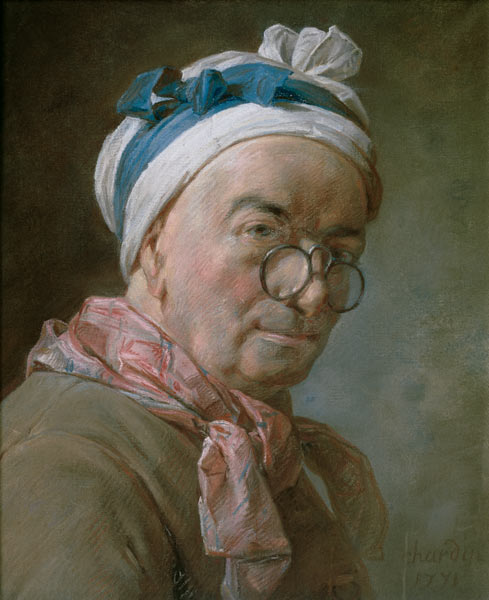 Autoportrait, dit aussi Portrait de Chardin aux besicles a Jean-Baptiste Siméon Chardin