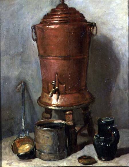 The Copper Drinking Fountain a Jean-Baptiste Siméon Chardin