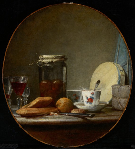 Jar of Apricots a Jean-Baptiste Siméon Chardin