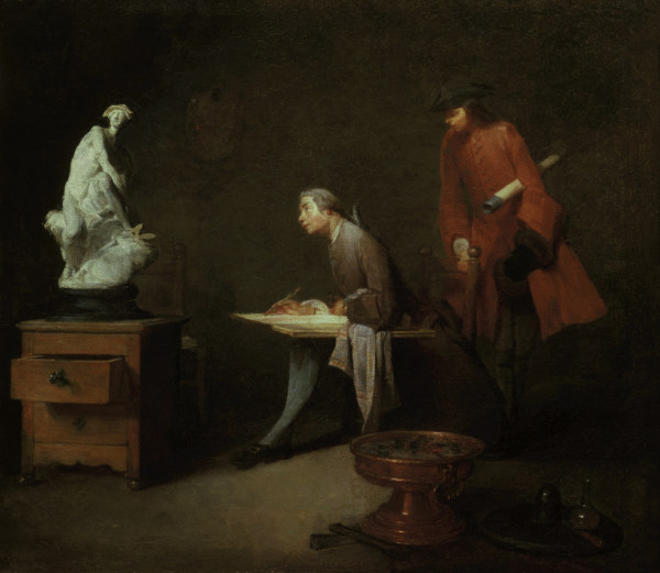 Drawing Study a Jean-Baptiste Siméon Chardin