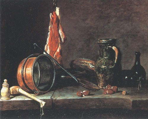 The meat day meal a Jean-Baptiste Siméon Chardin