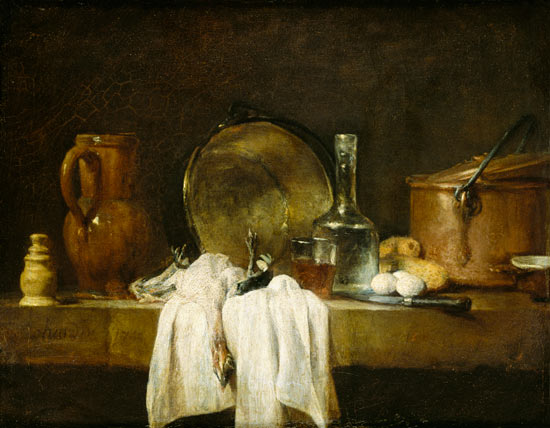 The Kitchen Table a Jean-Baptiste Siméon Chardin