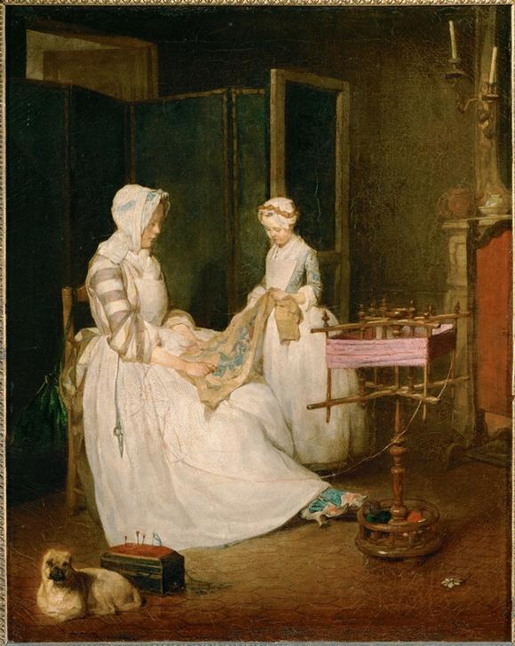 La mere laborieuse a Jean-Baptiste Siméon Chardin