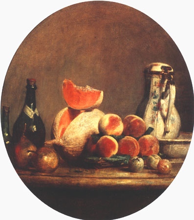 The cut melon a Jean-Baptiste Siméon Chardin