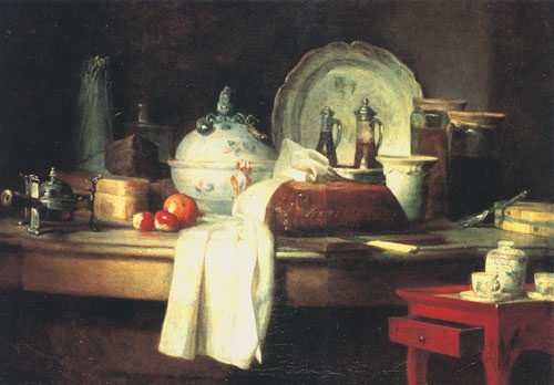 The larder table a Jean-Baptiste Siméon Chardin