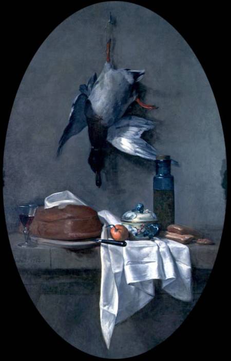 Still Life With Duck a Jean-Baptiste Siméon Chardin