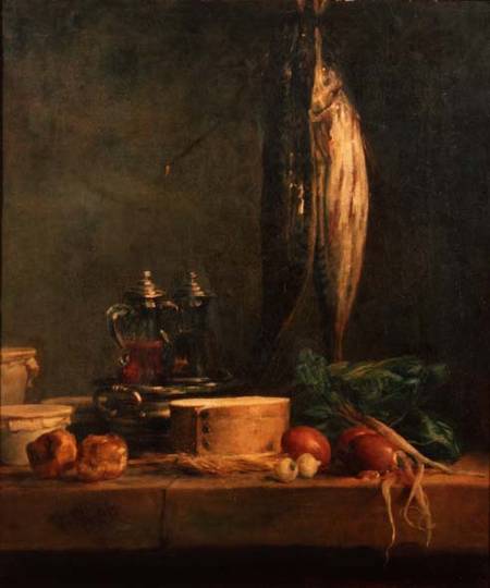Still Life with Fish a Jean-Baptiste Siméon Chardin