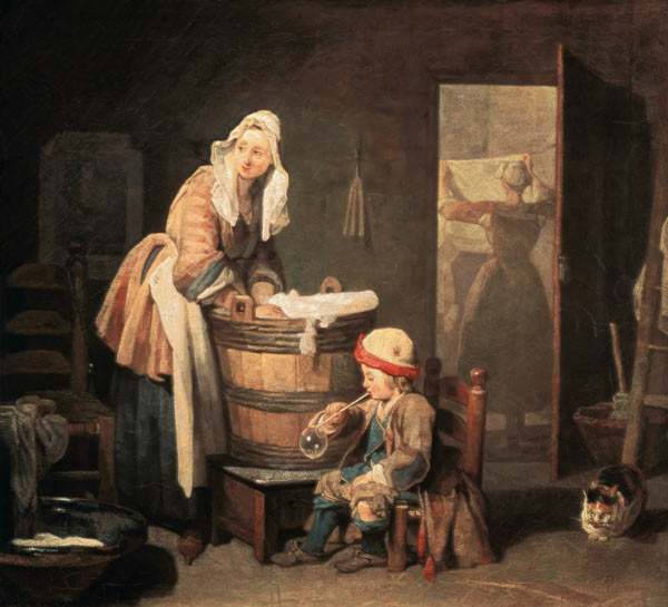 The Washerwoman a Jean-Baptiste Siméon Chardin