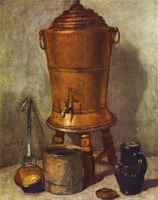 The water container a Jean-Baptiste Siméon Chardin