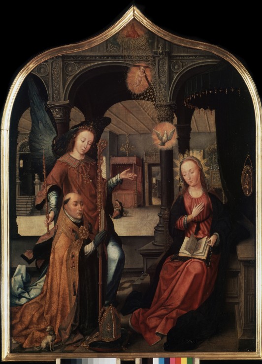The Annunciation (Triptych, Central panel) a Jean Bellegambe