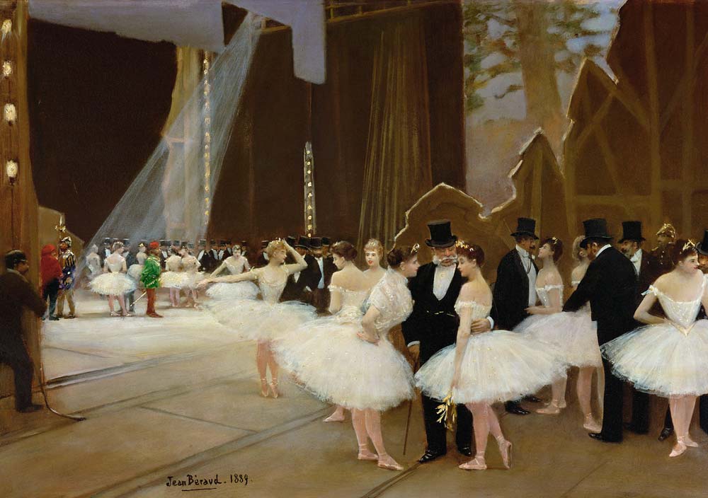 In the Wings at the Opera House a Jean Beraud