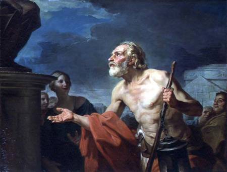 Diogenes Asking for Alms a Jean Bernard Restout