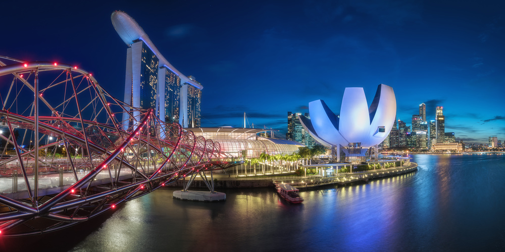 Singapore - Marina Bay Panorama a Jean Claude Castor
