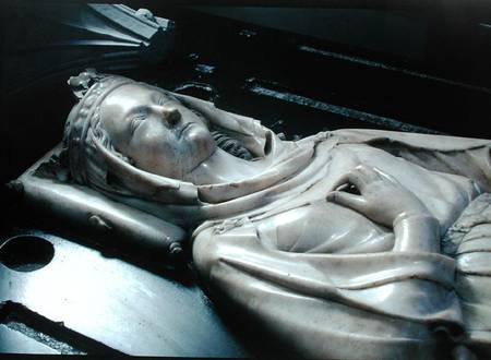 Effigy of Isabel of Aragon (1243-71) (mrable) a Jean D'Arras
