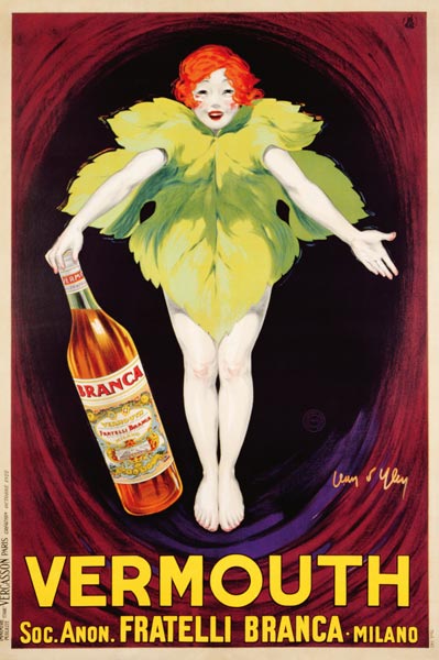 Poster advertising 'Fratelli Branca' vermouth a Jean D'Ylen