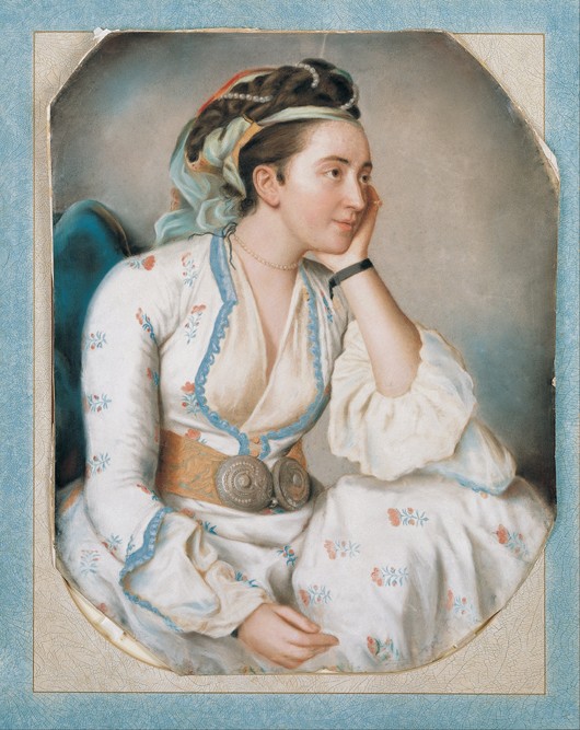 Woman in Turkish Dress a Jean-Étienne Liotard