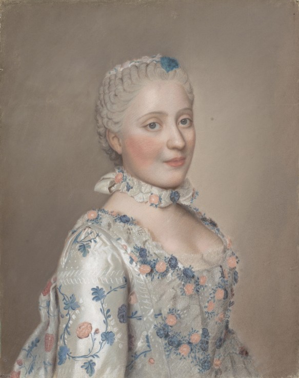 Portrait of Princess Maria Josepha of Saxony (1731–1767) a Jean-Étienne Liotard