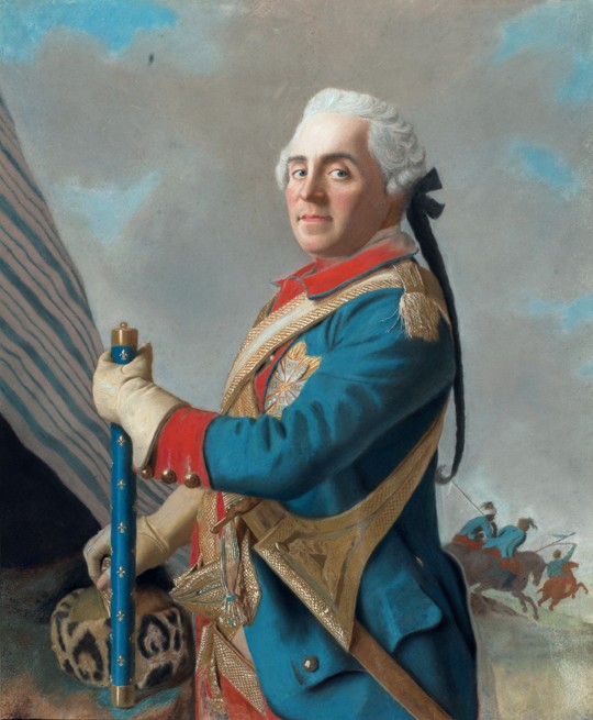 Portrait of Maurice de Saxe (1696–1750), Marshal of France a Jean-Étienne Liotard