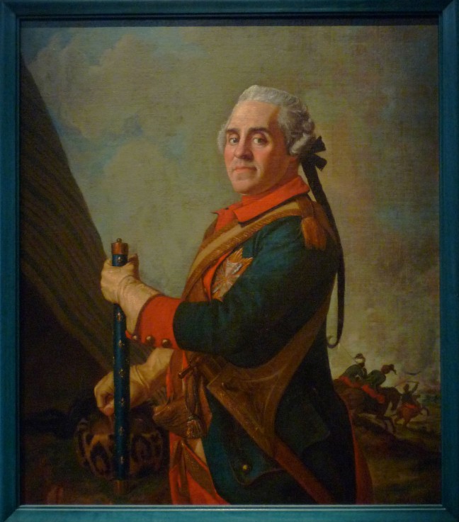 Portrait of Maurice de Saxe (1696–1750), Marshal of France a Jean-Étienne Liotard
