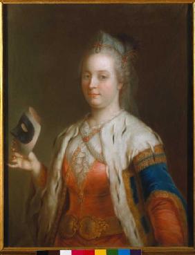 Empress Maria Theresia with mask