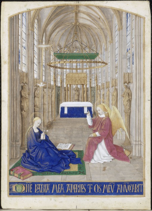 The Annunciation (Hours of Étienne Chevalier) a Jean Fouquet