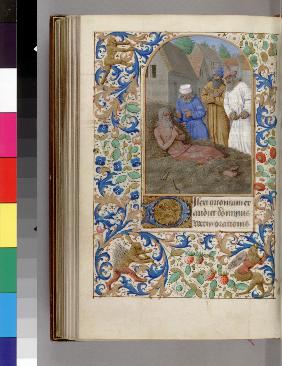 Job on the dunghill (Book of Hours)