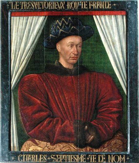Portrait of Charles VII, King of France a Jean Fouquet