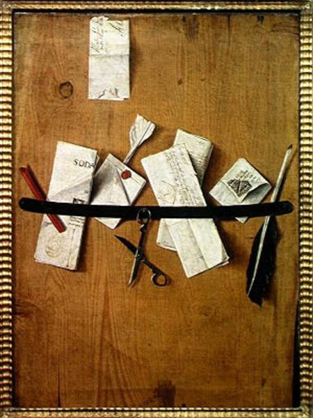 Trompe L'Oeil Still Life a Jean-Francois de la Motte