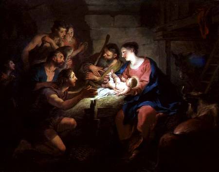 The Adoration of the Shepherds a Jean François de Troy