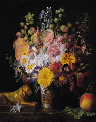 Flowers (oil on canvas) a Jean Francois Garneray