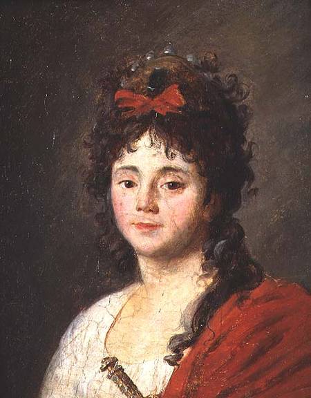 Portrait of Mademoiselle Maillard (1766-1818) as the Goddess of Reason at the Fete de l'Eglise de No a Jean Francois Garneray