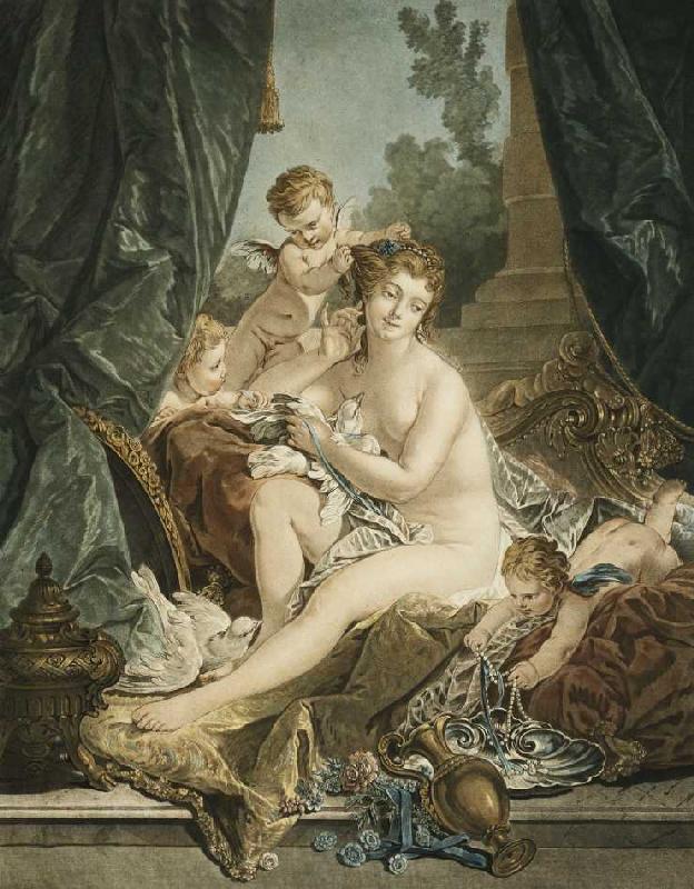 Die Toilette der Venus a Jean-Francois Janinet