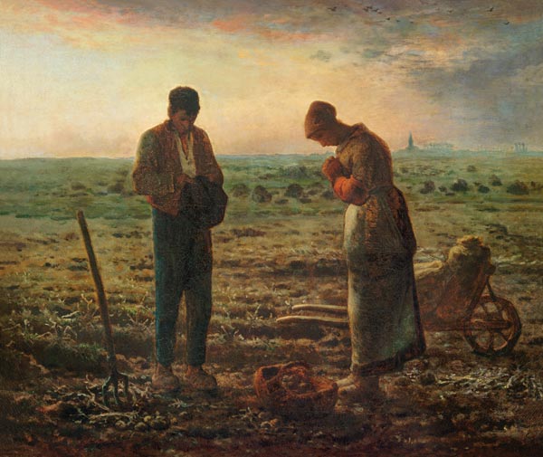 L' Angelus serale (preghiera) a Jean-François Millet