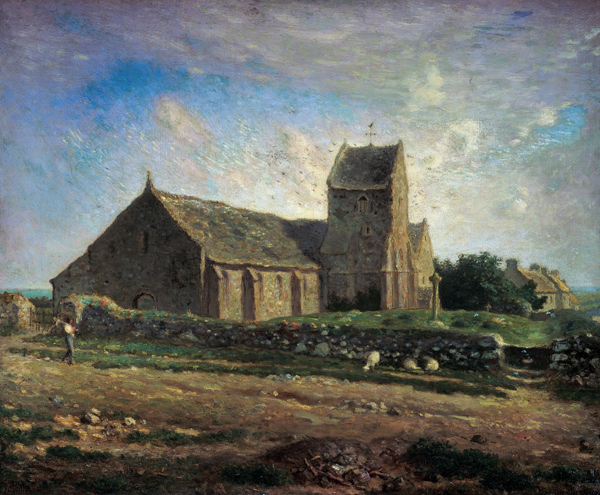 The Church at Greville a Jean-François Millet