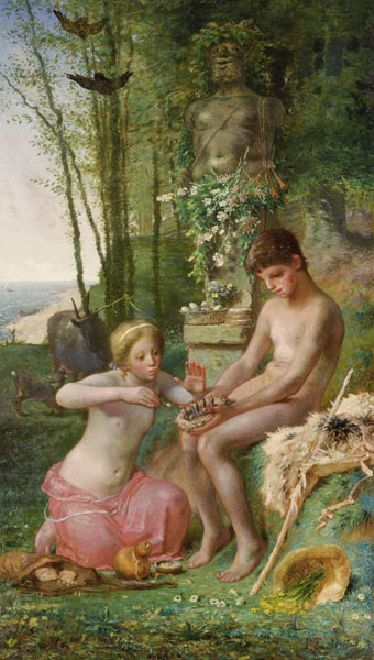 Spring (Daphnis and Chloë) a Jean-François Millet