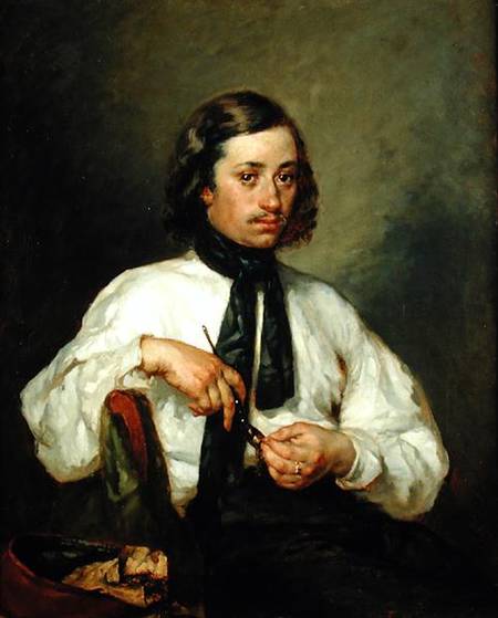 Portrait of Armand Ono, known as The Man with the Pipe a Jean-François Millet