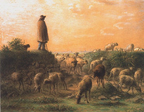 The shepherd a Jean-François Millet