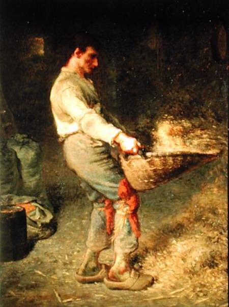 A Winnower a Jean-François Millet