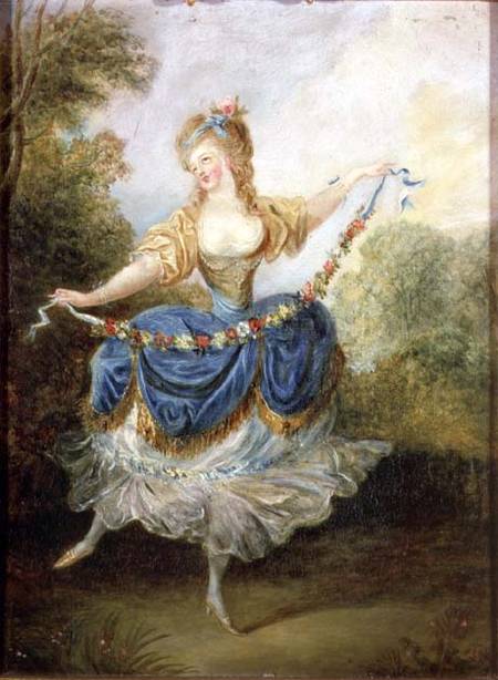 Dancer with a Garland a Jean Frederic Schall