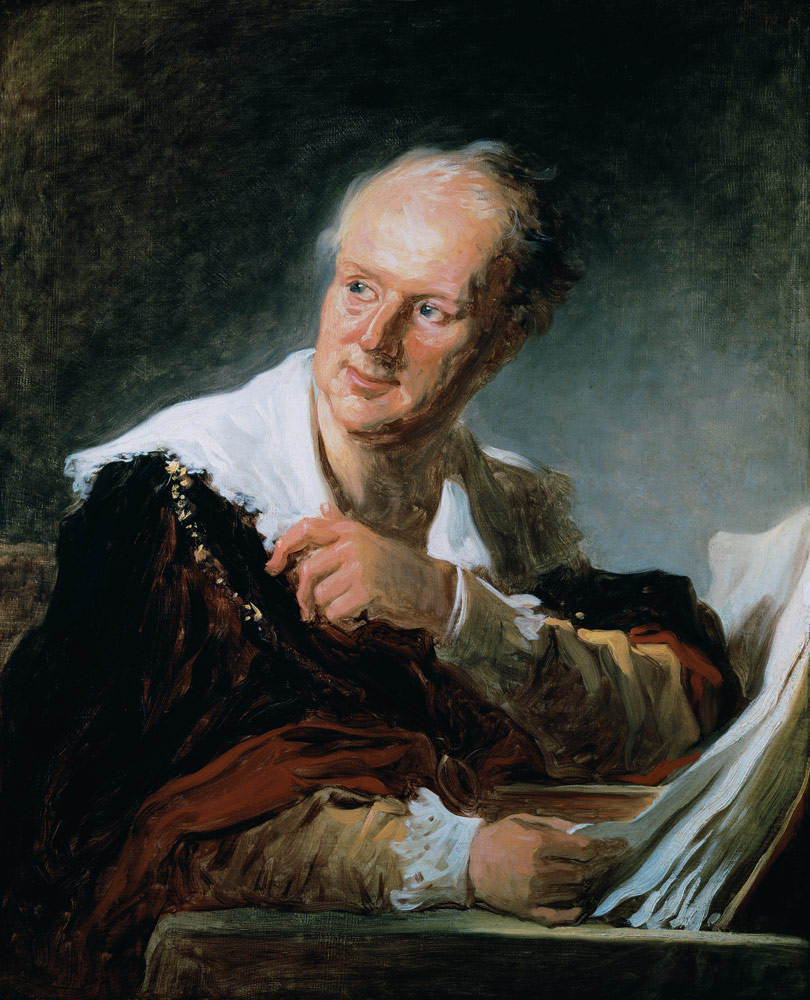 Portrait of Denis Diderot (1715-84) a Jean Honoré Fragonard