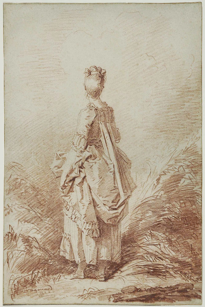 Young Woman Looking Back a Jean Honoré Fragonard