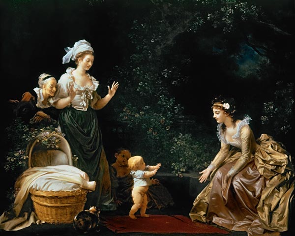 the first steps (painted with Marguerite Gérard) a Jean Honoré Fragonard