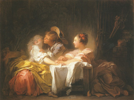 the lost game or the looted kiss a Jean Honoré Fragonard