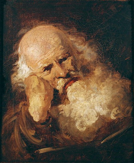 Head of an Old Man a Jean Honoré Fragonard