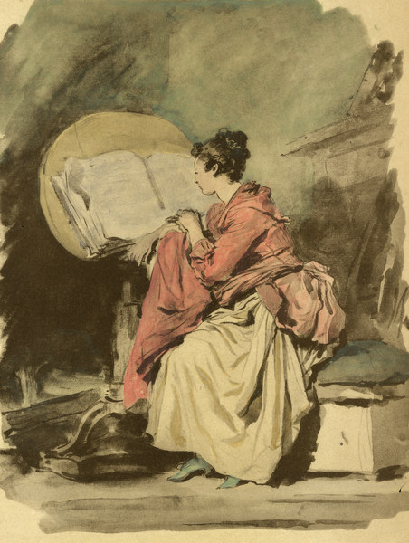 J.H.Fragonard, Lesendes Mädchen a Jean Honoré Fragonard