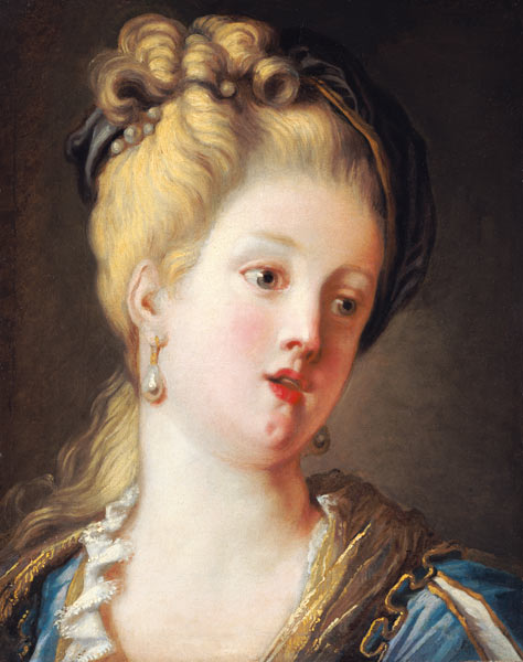 Portrait of a young woman a Jean Honoré Fragonard
