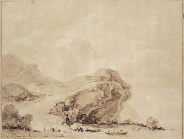 View of the Coast near Genoa a Jean Honoré Fragonard